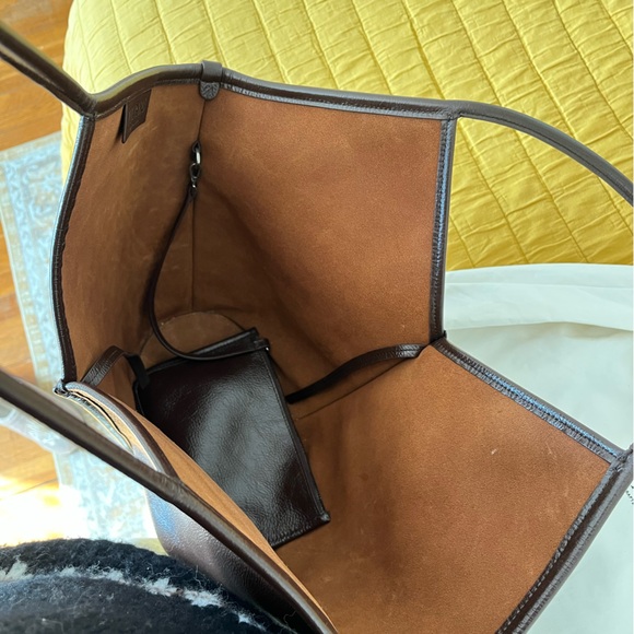 Hereu Calella Distressed leather tote bag - Picture 3 of 5